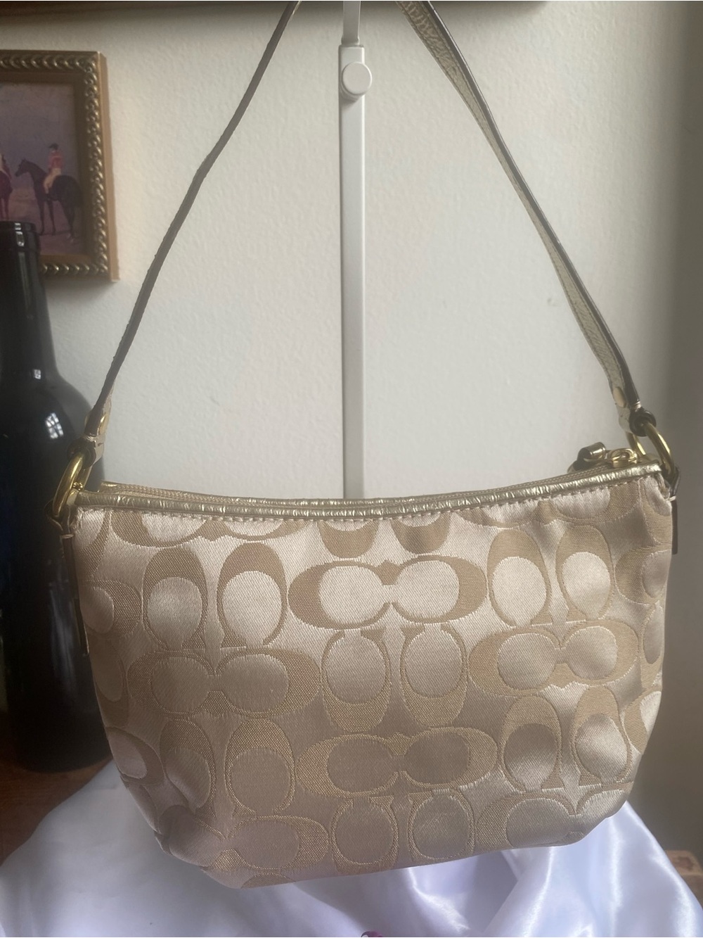Coach Poppy Sunglasses Graphic Mini Bag • Signature C Canvas • EUC - Picture 2 of 9
